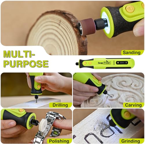 SnapFresh 8V Cordless Rotary Tool Kit, 28, 000 RPM, 46 Accessories - size: 8