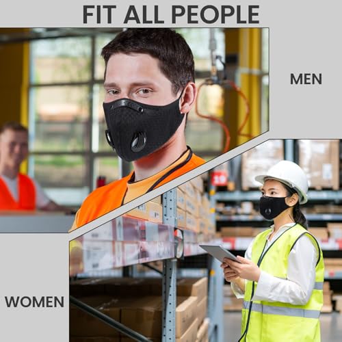 Threlaco Dust Mask Reusable - color: Black