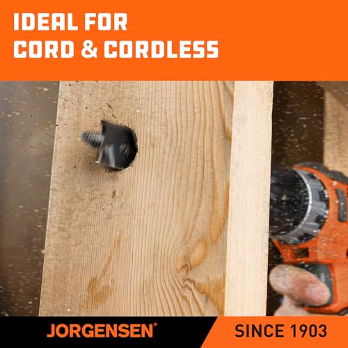 Jorgensen 14-Piece Spade Drill Bit Set with Storage Pouch, 1/4" to 1-1/2" - size: 1/4 in - 1-1/2 in