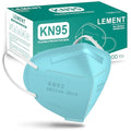 LEMENT KN95 Face Masks,100PCS 5-Ply Blue Breathable Cup Dust Mask For Adult - color: Adult-100 Pack-blue