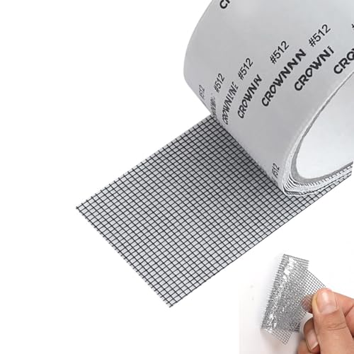 Black Window Screen Repair Tape（2" W×80" L） Strong Adhesive Screen Repair Tape Fiberglass Screen Tape Mesh Repair for Covering Windows or Doors Pet Mesh Cage Tears Holes - color: Black-2"x 80"