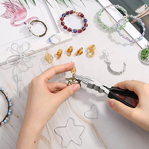 Bail Making Pliers, 6 in 1 Round Nose Pliers for Making Jump Rings, Wire Wrapping, Jewelry Making, Loop Making, Forming Bends - style: Bail Making Pliers