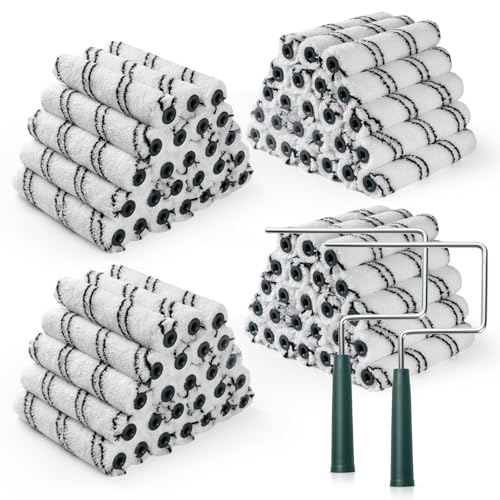 Paint Roller Covers, 100 Pack, 6 Inch, 3/8 Inch Nap - size: 6 inch paint roller 100 pack