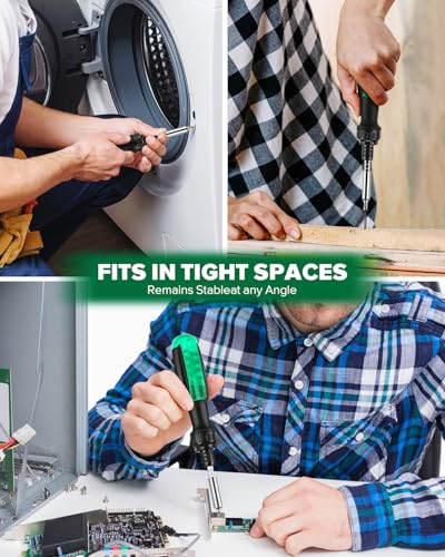 10-in-1 Precision Ratchet Screwdriver Set, Slotted/Pozi/Torx
