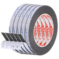 PATIKIL 5Roll Sponge Rubber Foam Tape, 3/8" W x 5/64" t x 16.4ft l Self-Adhesive Foam Insulation Tape Weather Stripping for Window Door Soundproofing Weatherstrip AC Seal Strip, Black - size: 3/8" x 5/64" x 16.4ft