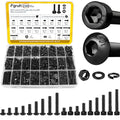 2300PCS M3 Hex Socket Head & Button Head Screws Nuts Assortment Kit - size: M3 2300pcs