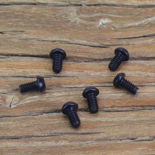 105 Pieces M2 x 4mm Button Head Socket Cap Screws, Thread Pitch 0.4mm, Sutemribor M2 Black Screws, 10.9 Grade Alloy Steel, Black Oxide Finish, Fully Threaded - size: M2 x 4mm, style: Button Head