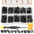 mankk 400PCS PC Screws & Standoffs for Motherboard SSD Fan Case DIY Repair - color: Black