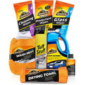 Armor All Car Wash and Cleaner Kit - 8-Piece Complete Set with Wash Concentrate, Wipes, Microfiber Towels & Air Freshener, Gift for Dad - style: Car Wash Kit 8pc