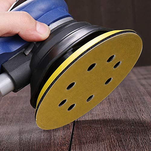 5-Inch 8-Hole Hook and Loop Sanding Discs, Orbital Sander Sandpaper Discs, 100 Pieces Round Sandpaper Set, 180 Grit - size: 180-Grit