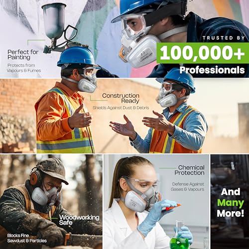AirGearPro Vision-1000 Anti-Fog Safety Goggles, ANSI Z87.1 Anti-Scratch