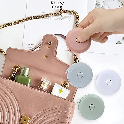 12 Pack Soft Retractable Measuring Tape Double-Scale 60-Inch/150cm for Body Measuring 12 Metric Tape Measure Sewing Craft Cloth Tape Measure Tailor Cloth Knitting Home Craft Measurements- 12 Colors