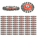 AAIN 60 Pcs Wire Wheel Cup Brush Set,4 Inch Twist Knotted Wire Wheel Brush - size: 60 pack, style: 4 inch Knotted Wire Brush