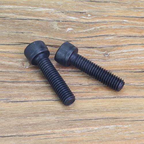 35 Pieces M6 x 25mm Socket Head Cap Screws, Thread Pitch 1.0mm, Sutemribor M6 Black Screws, 12.9 Grade Alloy Steel, Black Oxide Finish, Fully Threaded - size: M6 x 25mm, style: Socket Head
