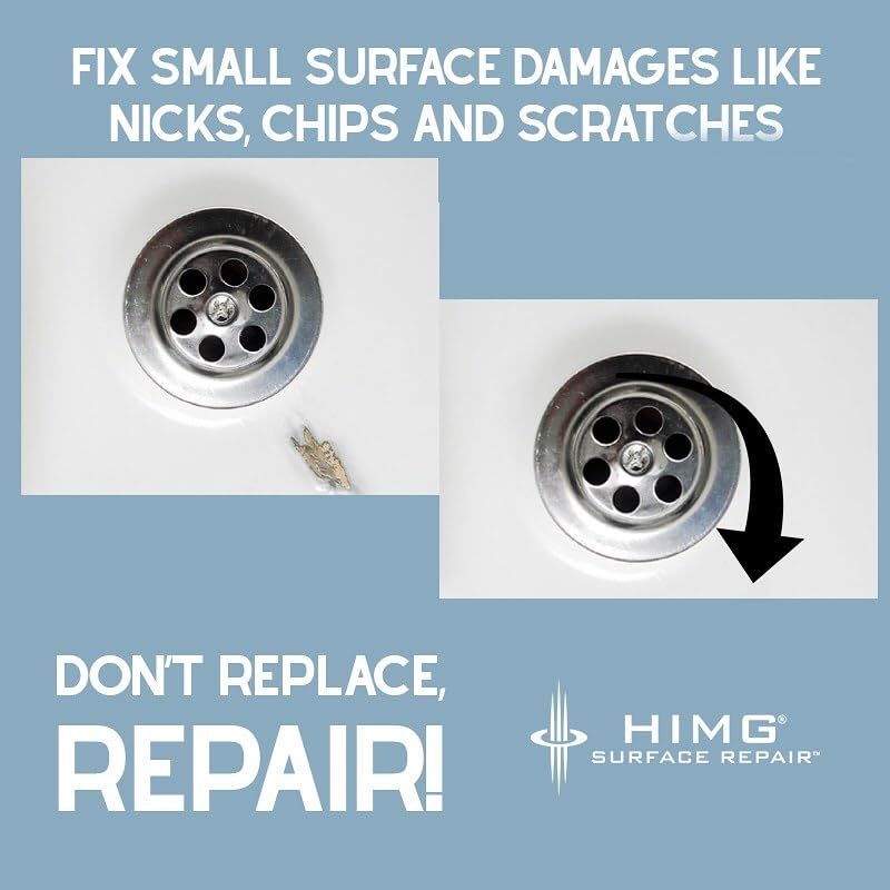 HIMG Bathtub & Shower Pan Repair Kit, Compatible with V&B Star White - color: V&B Star White