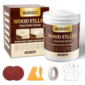 Wood Putty Filler, 10.58 oz White Wood Filler, Paintable Sandable Stainable Wood Filler, Water Resistant Wood Repair Kit, Repair Scratches Cracks Nail Holes for Indoor Outdoor Wood Furniture