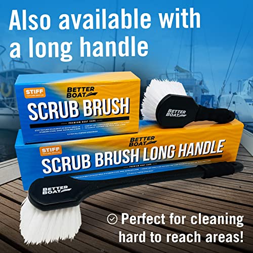 Stiff Hand Scrub Brush, Short Handle Heavy Duty Tire and Wheel Cleaning - style: Short Handle