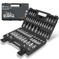 MulWark Torx Socket Set 64-Piece | 3/8, 1/4, 1/2 in. Drive Bit Socket Set and External Torx Socket Set w./ Impact Adapter and Reducer | S2 and Cr-V Steel - size: Torx Socket Set 64-Piece