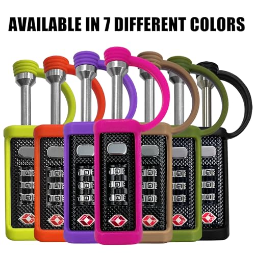 LAFENLIN TSA Lock for Gun Case, 3-Dial Combo Padlock - size: Pink-2 Pack