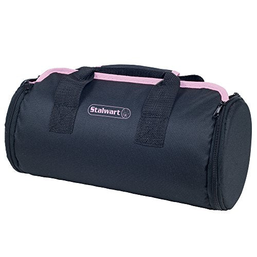 86-Piece Household Hand Tool Set with Roll-Up Bag – Tool Kit with Screwdrivers, Pliers, Wrenches, and More – Great for the Home or Car by Stalwart - color: Pink