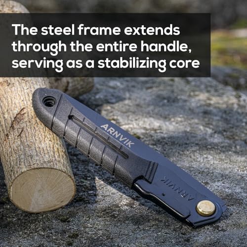 Nordic Pruning Saw for Gardening & Folding Saw Bushcraft - Arnvik - 8 Teeth per Inch - 8 in Hardened SK5 Steel Blade for Wood - For Cutting Trees in Your Garden or Firewood when Camping - style: Saw
