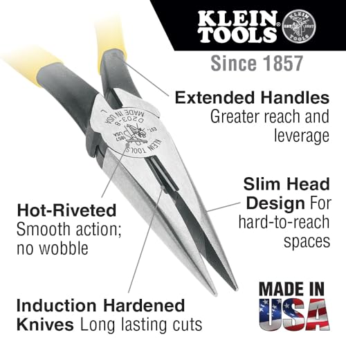 Klein Tools 80080 Hand Tool Kit includes 2 Screwdrivers, Made in USA, 3 Pliers, Wire Stripper and Cutter, for Electricians, 6-Piece - style: Electrician Tool Kit