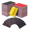 32Pcs Sanding Sponge Kit with Sanding Block, 180-3000 Grit Sandpaper | Wet & Dry Use, Ergonomic Soft Sanding Block, Washable & Reusable Material, For Wood, Auto Body, Guitar, Metal