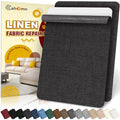 Linen Repair Tape 2Pcs 8x12 inch, Self Adhesive Fabric Patches, Couch Repair Patch Kit, Fabric Repair Tape for Furniture, Sofas, Carpet, DIY, Headboards, Chairs, Pillows, Linen Goods - Black Grey - color: Black Grey, size: 8x12inch
