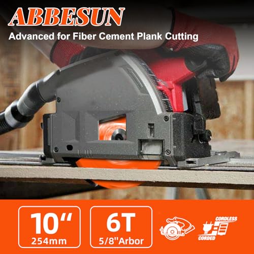 1 Pack 10 Inch 6T PCD Tipped Hardie Blade Fiber Cement Circular Saw Blade - size: 10" 6T (1 Pack)