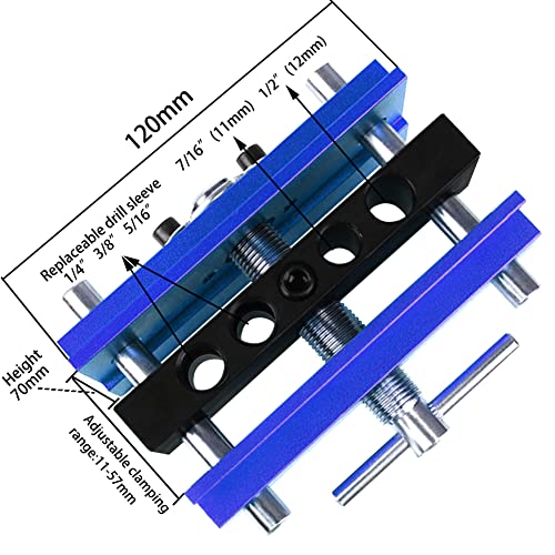 Self Centering Dowel Jig Kit (Blue) - color: Blue