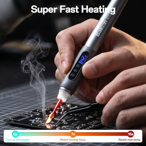 Bakon Cordless Precision Soldering Iron Kit - color: Silver