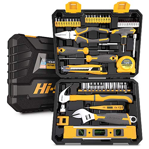 Hi-Spec Home Garage DIY Tool Kit Car Bike and Household Repairs with Case - size: 57 PCS