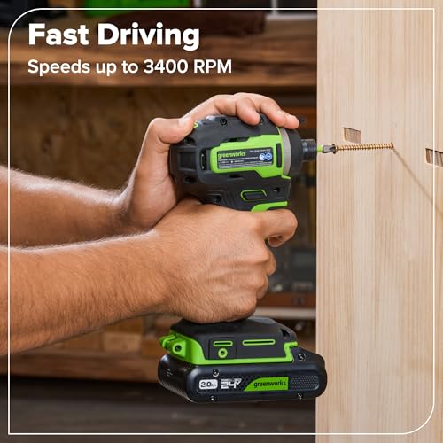 GREENWORKS 24V (5-TOOL) Combo (Drill + Impact Driver + Circular Saw + Multi-Tool + Flashlight), 4.0Ah + 2.0Ah (24,000mAh Power Bank) Batteries, (2) Cables, 65W Rapid Charger - size: 5PCS Combo Kits