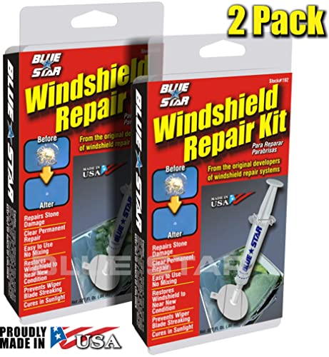 Blue Star Do-It-Yourself Windshield Repair Kit .027 Fl Oz. (2) - size: 2
