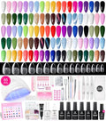 Beetles 85 Pcs Gel Nail Polish Kit with U V Light -35 Colors Gel Polish Kit - color: 0-0-Travel Diary