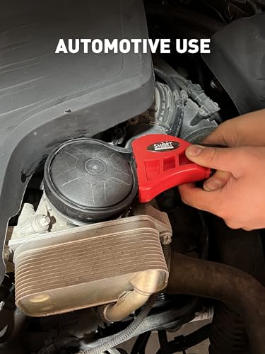 SMART JERRY 2-Pack Rubber Strap Wrenches, Adjustable Oil Filter Wrench