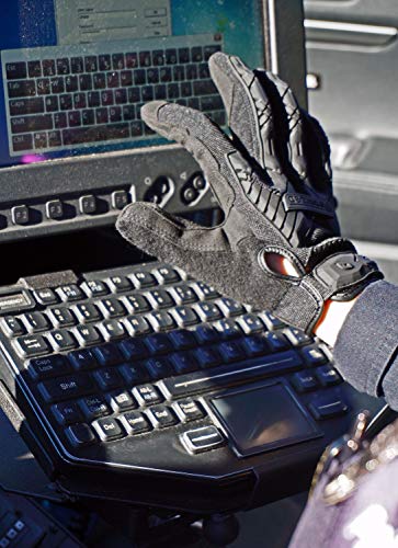 Ironclad Command Tactical Impact, Touch Screen Gloves, TPR Impact Protection, TAA Compliant (1 Pair) IEXT-ICOY-02-S - color: Black, size: X-Small