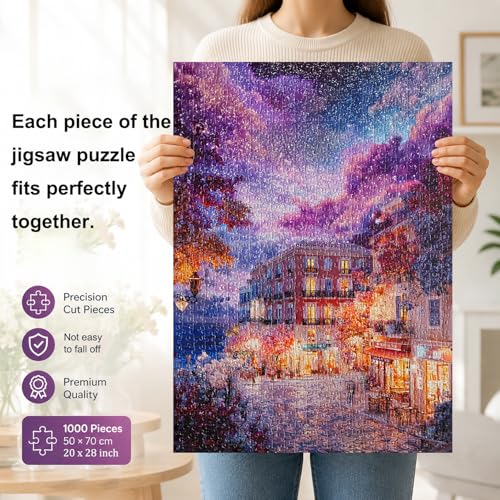 Jigsaw Puzzles for Adults 1000 Pieces Impossible Puzzle 28 x 20 inch