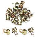 Fielect 2/7" / 7mm Spring Band Type Vacuum Hose Pipe Clamp Low Pressure Air Clip Clamp 100pcs - size: 7mm