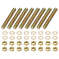 PATIKIL 1/4" x 1-1/2" Color Zinc Fully All Thread Rod, 8 Pcs Carbon Steel Long Threaded Screw Stud Bolts for Furniture Garden Mounting Assembly Fastening - size: 1/4" x 1-1/2"
