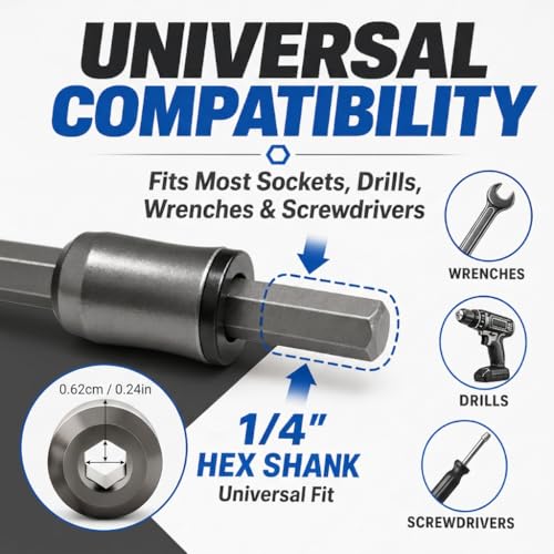 Magnetic Screw Holder Set, 3 Rings & 6 Double-Ended PH2 Bits