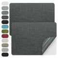 WILDREEDS 2 Pcs 8 x11 Inch Linen Repair Patches, Self-Adhesive Fabric Patch for Sofas, Couch, Furniture,Tote Bags, Car Seats (Dark Grey) - color: Dark Grey