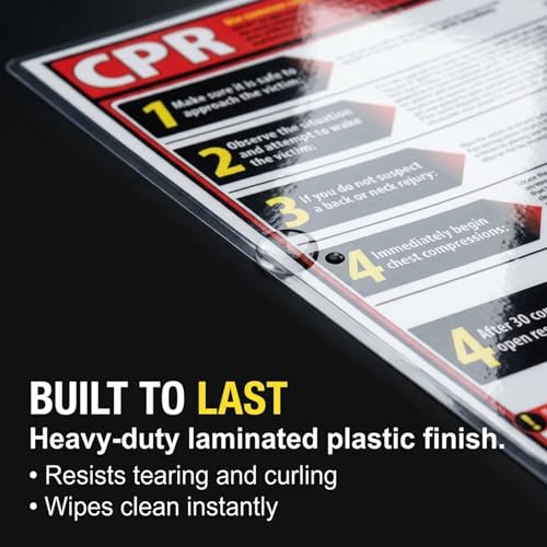 ComplyRight Lifesaving CPR Poster in English, 18" x 24", Safety Signs for Workplace - color: Lifesaving CPR Poster