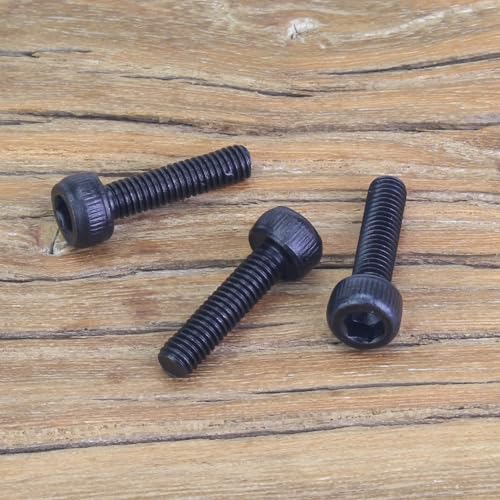 105 Pieces M3 x 12mm Socket Head Cap Screws, Thread Pitch 0.5mm, Sutemribor M3 Black Screws, 12.9 Grade Alloy Steel, Black Oxide Finish, Fully Threaded - size: M3 x 12mm, style: Socket Head