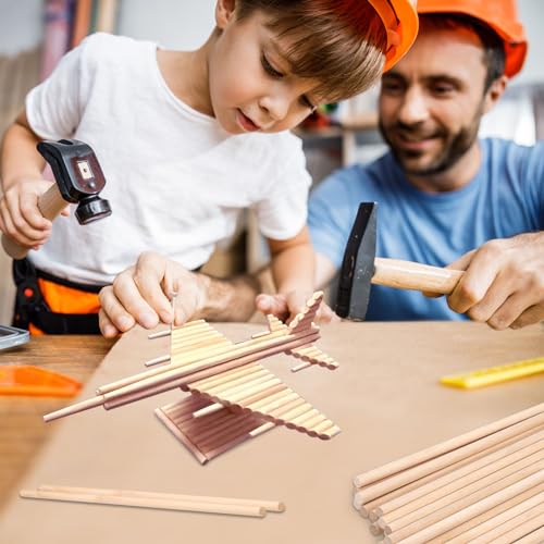 Wood Dowel Rods Wooden Dowels for Crafting 3/8 x 12 Inch, 10 PCS Macrame Wood Rods Round Wooden Sticks for Crafts, Unfinished Birch Hardwood Sticks for Crafts and DIYers, Wands, Flags - size: 3/8"×12"-10 PCS