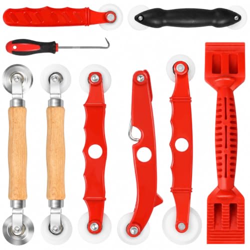 9 in 1 Screen Repair & Replacement Kit, Window Screen Roller Tool Set - size: 9 IN 1