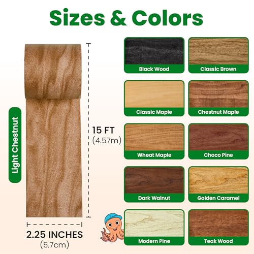 ECOHomes Wood Grain Repair Tape (Light Chestnut, 2.25 Inch x 15 Feet) - color: Light Chestnut, size: 2.25 Inch By 15 Ft