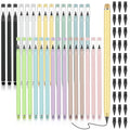 Fuutreo 30 Sets Back to School Inkless Pencil with Eraser Infinite Everlasting Pencil with 30 Replaceable Nibs for Teacher Sketch Drawing Writing Forever Eternal Reusable No Need Sharpened 10 Colors