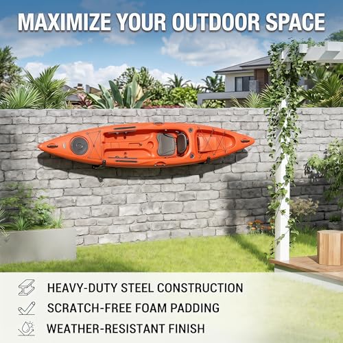 Heavy Duty Garage Storage Hooks, 120 LB Capacity Wall Mounted 4-Pack Hook