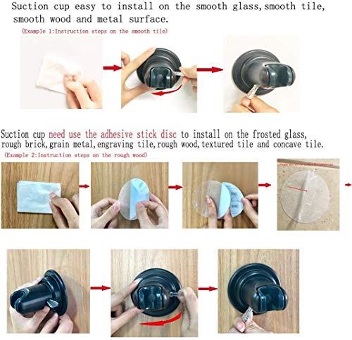 JiePai Suction Cup Shower Head Holder-Adjustable,Oil Rubbed Bronze | 20° adjustable angle,Removable,No-drill wall mount,fits 3/4 handheld,Works on tile glass metal,For bathroom/RV - color: Adjustable Holder-Oil Rubbed Bronze